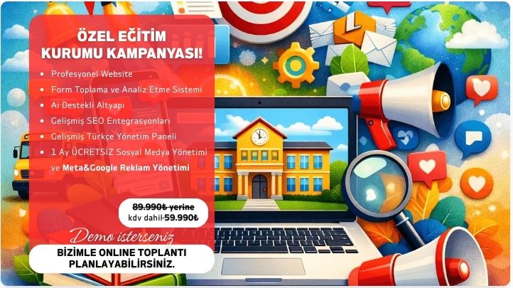 Özel Okul Website ve Sosyal Medya Yönetimi
